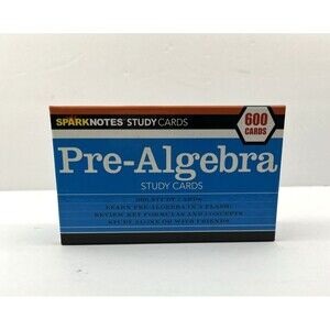 Spark Notes Algebra Study Cards 600 Cards Complete